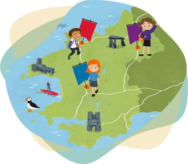 Map of centres in Pembrokeshire